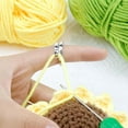 thumbnail image 3 of 10 Pcs Crochet Loop Rings, Adjustable Hook Knitting, Djustable Crochet Tension Ring, Open Ring Finger Holder Accessories for Crafts Hand Weaving Hook Line Supplies (Silver Single), 3 of 5