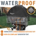 thumbnail image 3 of GenTent XL Open Frame Running Cover – Universal Kit for Extra Large Portable Generators - Flame Retardant, Waterproof Vinyl (Extreme - Black) Generator Tent, 3 of 7