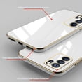 thumbnail image 3 of Compatible with Oppo A16 Case Silicone Shockproof Oppo A16 Phone Case Anti-Scratch Ultra Thin Plating TPU Cases (Oppo A16, White), 3 of 13