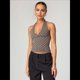 thumbnail image 4 of Tops Halter para Mujer, de Verano, con Escote en V Profundo, Sin Mangas, Color Negro, para Salir, Ropa Y2K Marrón L, 4 of 8