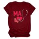 thumbnail image 4 of Camisetas con estampado de letras y cuello redondo de verano para mujer, blusas femeninas cómodas y elegantes, Tops OAVQHLG3B Store  lin121212, 4 of 5