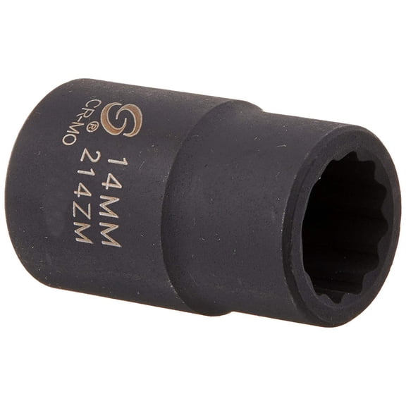 Sunex Tools 214ZM - 1/2" Drive 14MM 12 Point Impact Socket