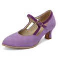 thumbnail image 2 of Mary Jane Heel Strap Dress Shoes for Autumn Party Women, 2 of 9