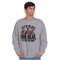 thumbnail image 5 of Funny Rock Paper Scissors For Real Sweatshirt for Men or Women Brisco Brands S, 5 of 6