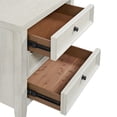 thumbnail image 4 of Dtwnek 3 Drawer Nightstand Beside Table for Living Room, Bedroom, White, 4 of 5