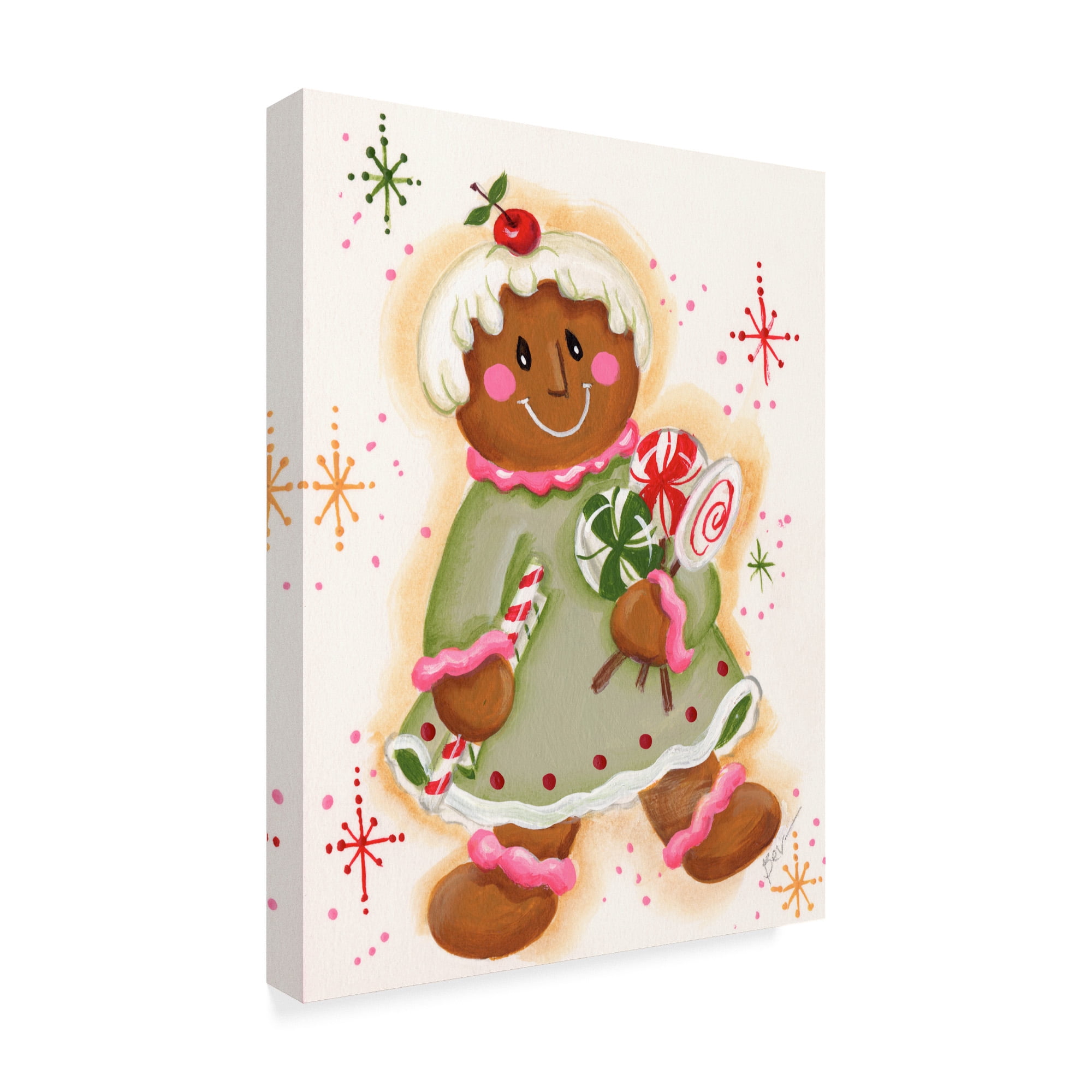 Trademark Fine Art 'Gingerbread Girl' Canvas Art by Beverly Johnston