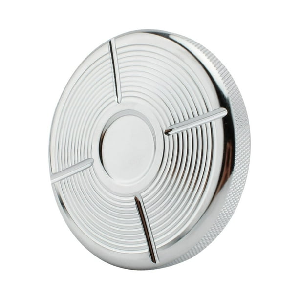 Accesorios prácticos de aleación de tapa de gas para tanque de combustible Plata de huella digital Baoblaze Cubierta de gas del tanque de combustible
