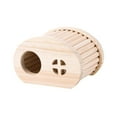 thumbnail image 3 of Bunblic Hamster Wooden House Small Animal Sleeping Nest Rutin Chicken Breeding Box Small Pets Habitat Hideout for Mouse Rutin Chicken B, 3 of 7