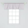 thumbnail image 2 of Ambesonne Polka Dots Window Valance, Geometric Symmetry Art, 42" x 18", Pale Pink Dark Violet, 2 of 3