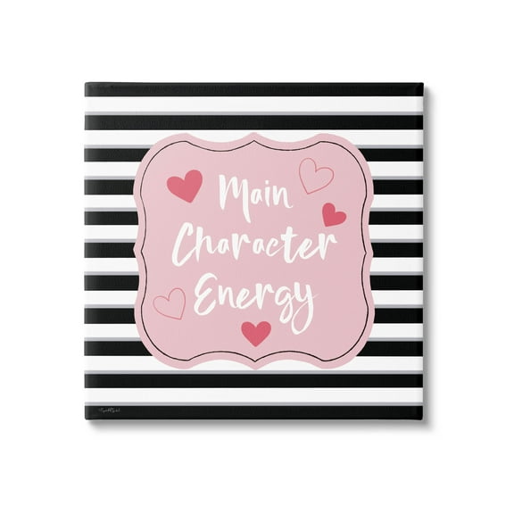 Stupell Industries Main Character Energy Patterned Graphic Art Gallery Wrapped Canvas Print Wall Art, Design by Elizabeth Tyndall