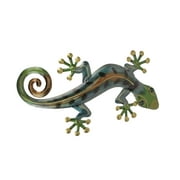 J.D. Yeatts 23 inch Metal Gecko Sculpture Wall Hanging Art Garden Decoration