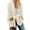 Beige, variant on Teacher Appreciation Gifts AXXD Women Fall Jacket Solid Color Loose Long Sleeve Lantern Cardigans Coat Sky Blue Size S(Us:4)