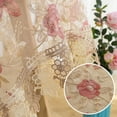 thumbnail image 4 of Embroidered Flower Lace Tablecloth, Small Table Cloth, Table Cover, Bedside Table Dresser Scarf Doily Nightstand Decoration, 4 of 4