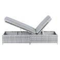 thumbnail image 6 of Elle Decor Vallauris Outdoor Chaise Lounge with Storage Grey, 6 of 7