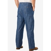 KingSize Mens Big & Tall Knockarounds Full-Elastic Waist Cargo Pants