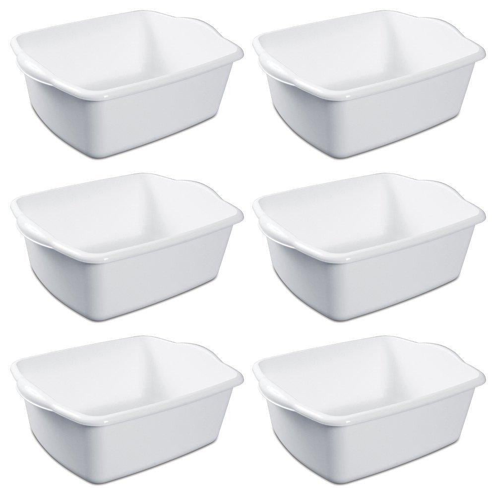 3-Pack Details about   Wekiog 16 Quart Dish Pan Plastic Tub Basin Colorful 