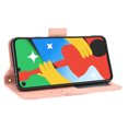 thumbnail image 5 of Case for Google Pixel 4A Cover Adjustable Detachable Card Holder Magnetic closure Leather Wallet Case - Pink, 5 of 5