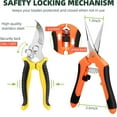 thumbnail image 4 of 3-Pack Stainless Steel Pruning Shears for Gardening, Ideal Plant & Bonsai Clippers, 4 of 9