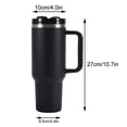 thumbnail image 2 of Taza para coche, taza con mango de acero inoxidable 304, taza de hielo con pajita, 40oz, 2 of 6