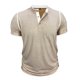 thumbnail image 5 of Usted Es Más Que una Prueba de Puntuación de la Camisa de los Hombres de Color Sólido Se Levantan Cuello Blusa, Casual de Manga Corta Botón de los Hombres Camisas con Mezcla Suave de Viscosa, Ligero, 5 of 7