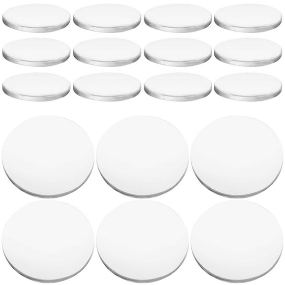 LEORX Portable Magnifier Acrylic 20Pcs Transparent Round Magnifying