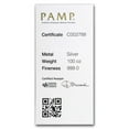 thumbnail image 3 of 100 oz Silver Bar - PAMP Suisse (Serialized), 3 of 3