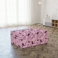 thumbnail image 3 of Butterfly Foldable Mattress, Gracious Spring Animal, 74.8" x 39.4", Pale Pink Charcoal Grey, by Ambesonne, 3 of 6