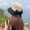 Qian stitching black (sending windproof rope), variant on The New Foldable Solar Hat Female Sunscreen Summer Version Of The Versatile Bow Hood, Big Hat, Fisherman Hat
