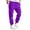 Purple, variant on Htigea Men's Solid Cargo Pants Casual Elastic Waist Drawstring Outdoor Trousers Straight Cargo Pant with Multi Pockets Fashion Hippie Regular Fit Fall Winter Outdoor Casual Long Pants