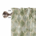 thumbnail image 5 of Bedroom Curtains 63 Inches length, Sage Green Geometric Window Treatment Curtain Drapes, Modern Morocco Abstract Art Rod Pocket Curtain Panels for Living Room Kitchen, 42"x63", 2 Panels, 5 of 7