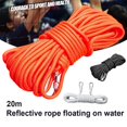 thumbnail image 3 of FrostHike 20m Buoyant Rescue Line Salvage Water Floating Life Rope Cord with Safety Buckle(Orange), 3 of 5