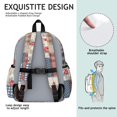 thumbnail image 5 of Pioneer Flower Floral Print Pattern Cute School Backpack with Padded Back and Adjustable Shoulder Straps 13.4"x11"x4.7", 5 of 5