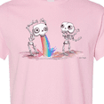 thumbnail image 4 of Inktastic Skeleton Pukes Rainbow T-Shirt, 4 of 5