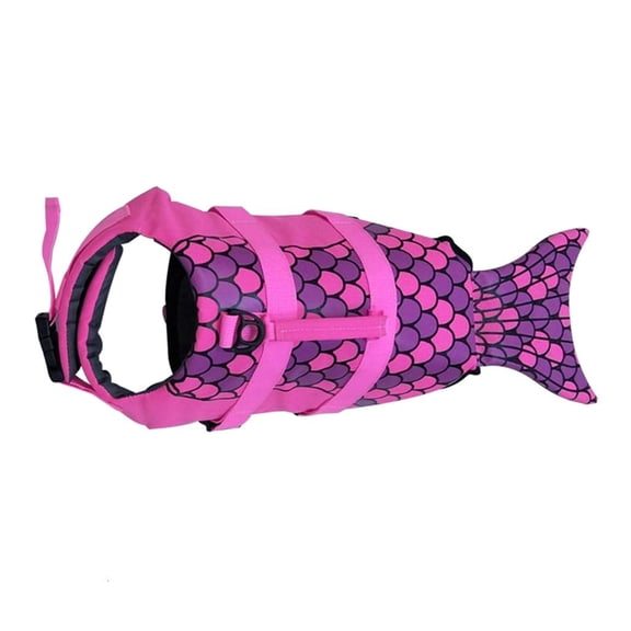 YIGSECU Dog LifeJackets Lovely SharksMermaid Safety Swimming Clothes Pet Dogs Swimming Life Coat Safety Vest Pet Travel Supply