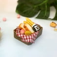 thumbnail image 5 of Mini Bread Basket for Dollhouse Accessories | 1:12 Scale Bakery Shop Display with 6 Pretend Croissants | Realistic Collectible Model for Sylvanian Families & Calico Critters, 5 of 8
