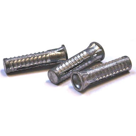 #6-#8 x 1" Lead Wood Screw Anchors / Lead Alloy - 100 Piece Carton