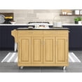 thumbnail image 2 of Hawthorne Collections 49" Wood Kitchen Cart with Granite Top in Natural/Black, 2 of 10