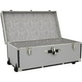 thumbnail image 2 of Seward Explorer Trunk with Wheels & Lock, Light Gray, 30-Inch, 2 of 5