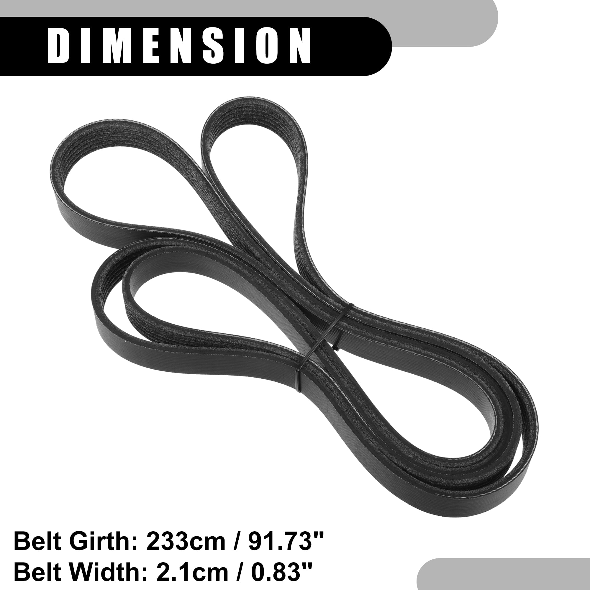 Unique Bargains V-Ribbed Serpentine Belt No.06E903137T Car Alternator Power Water Pump Belt for Audi S5 3.0L 2012-2017