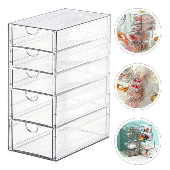 unbranded  Multi-layer Storage Box Clear Home Desk Organizers Drawer Office