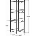 thumbnail image 2 of Oumilen 5 Gallon Water Jug Holder Storage Rack, 4 Tiers, Black, 2 of 6