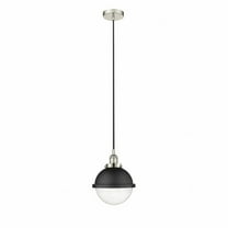 Innovations Lighting  Hampden - 1 Light 9" Cord Hung Mini Pendant Polished Nickel/Seedy