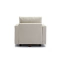 thumbnail image 5 of Convertible Sectional Sofa, 2 Seat Module Sectional Sofa Couch with 2 Ottoman, Modern Linen Fabric Sofa for Living Room, Apartment, Cream, 5 of 9