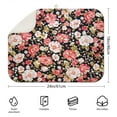thumbnail image 2 of Microfibre Drying Mat for Kitchen Vintage Floral Rose Print Dish Drying Drainer Mat Absorbent Pioneer Drying Mat Washing Up for Glass, Plate & Cup 18inch X 24inch, 2 of 5