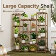 thumbnail image 5 of ColourTree Brown 44.7" x11.6" x 47.5" Plant Stands Indoor Wood Plant Shelf Outdoor Tiered Plant Rack for Multiple Plants Ladder Plant Holder Plant Table, 5 of 6