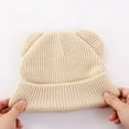 thumbnail image 6 of UngA Cotton Kids Baby Beanie Winter Knitted Hat with Bear Ear for Infant Toddler Boys Girls Soft Warm Cap (Pink,0-6 Months), 6 of 7