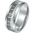 thumbnail image 1 of MasteelfCA Piano Key Ring Stainless Steel Finger Ring Piano Key Jewelry Novelty Ring Decor, 1 of 7