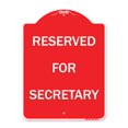 thumbnail image 1 of SignMission A-DES-RW-1824-23173 18 x 24 Po Signe de la Série Designer - Réservé pour Secretary&44; Rouge & Blanc, 1 of 1