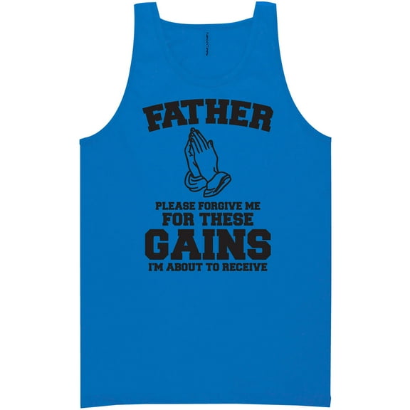 Father Please Forgive Me Neon Tank Top