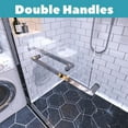 thumbnail image 5 of 60 in. W x 72 in. H Framed Pivot Shower Door in Silver with Clear Glass, 5 of 8